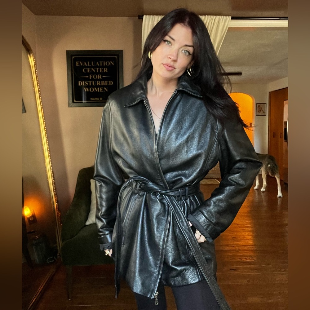 GENUINE LEATHER COAT